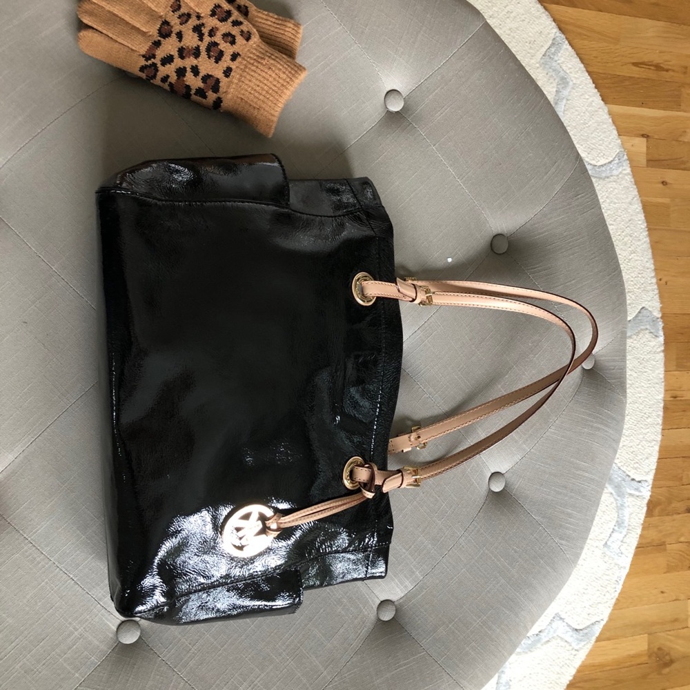 Michael Kohrs Patent Leather Tote